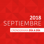 CRONOGRAMA DÍA A DÍA // SEPTIEMBRE – 2018