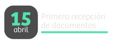 15 abril primera recepción de documentos