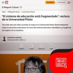 "El sistema de educación esta fragmentado" entrevista a la rectora Bernal