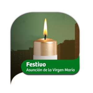 Festivo Asunción de la Virgen María