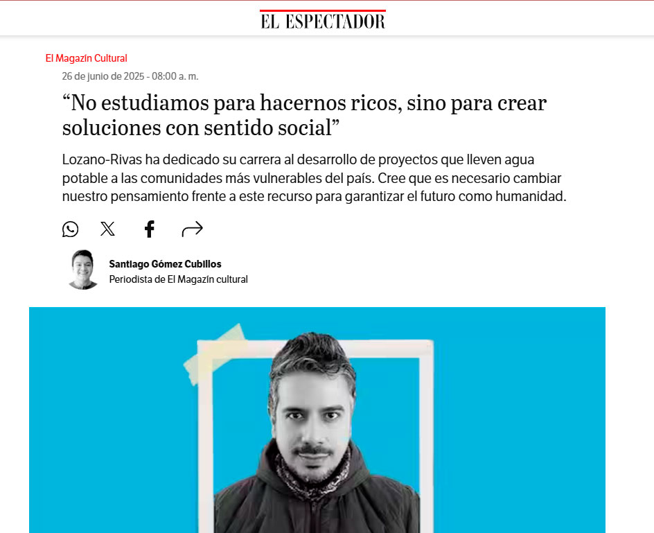 No estudiamos para hacernos ricos, sino para crear soluciones sociales